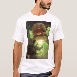 Camiseta Ataque de Hambúrguer Fantasma Gigante - P