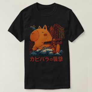 Camiseta Ataque de Kaiju do Capivara – Fúria de Roedor Giga