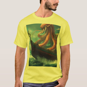 Camiseta Ataque de Nave de Octopus Selvagem"