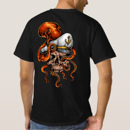 Camiseta Ataque de polvo ao crânio do capitão náutico