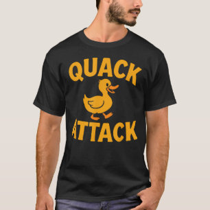 Camiseta Ataque de Quack Engraçado Pato Humor Retro Fofo
