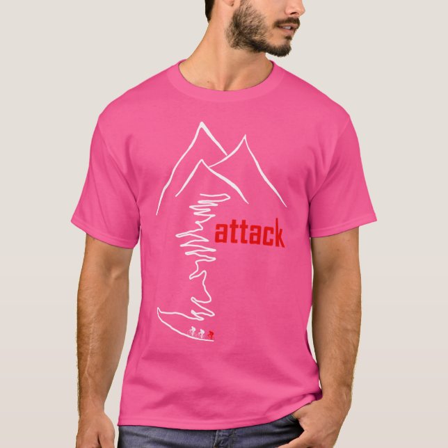 Camiseta Ataque de subida de ciclismo (Frente)