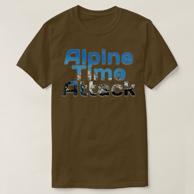 Camiseta Ataque de Tempo Alpino (Frente do Design)