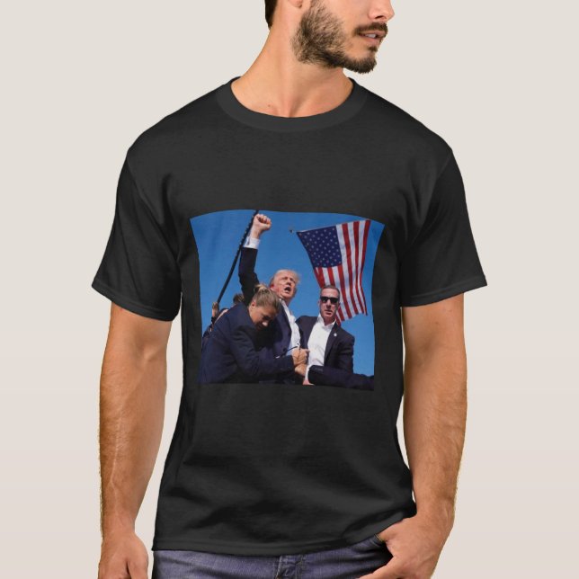 Camiseta Ataque De Tremor Na Luta De Tremores Para A Améric (Frente)