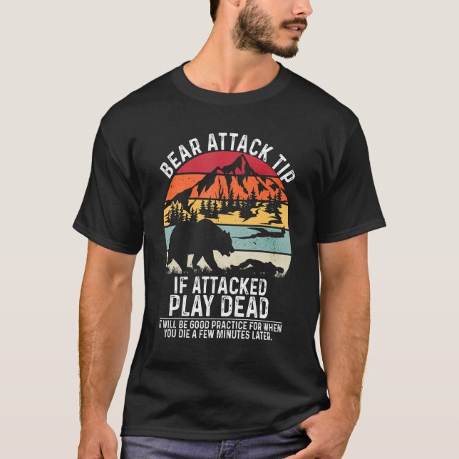 Camiseta Ataque de Urso Ataque de Vínculo ao Exterior (Frente)