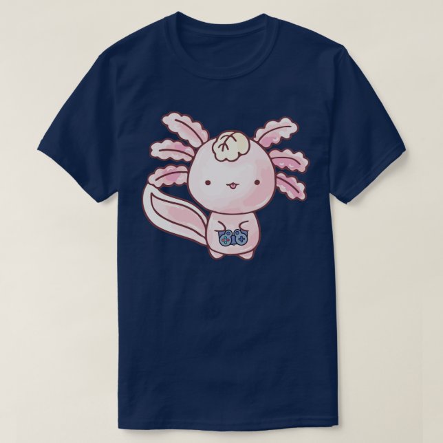 Camiseta Ataque de vídeo Axolotl (Frente do Design)