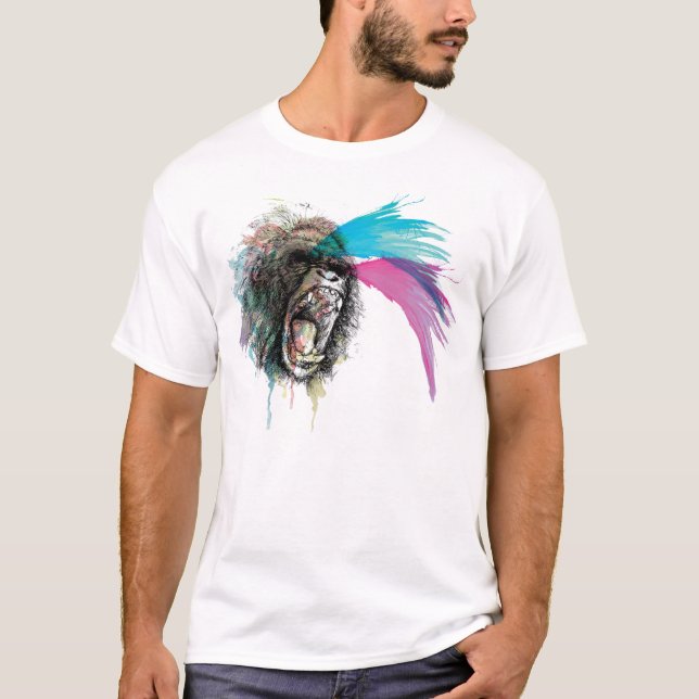 Camiseta ataque do macaco (Frente)