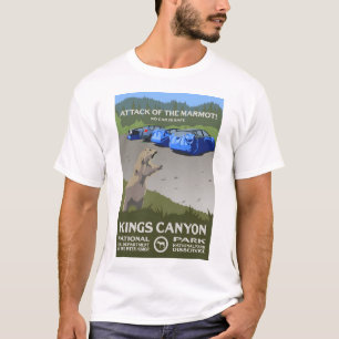 Camiseta Ataque do Marmot! - Kings Canyon National Park