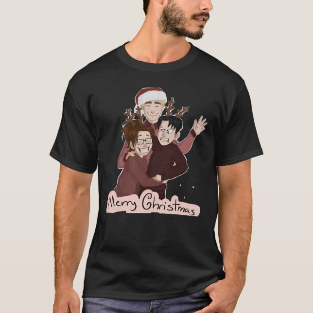 CAMISETA ATAQUE NO TITAN MERRY CHRISTMAS ANIME (Frente)