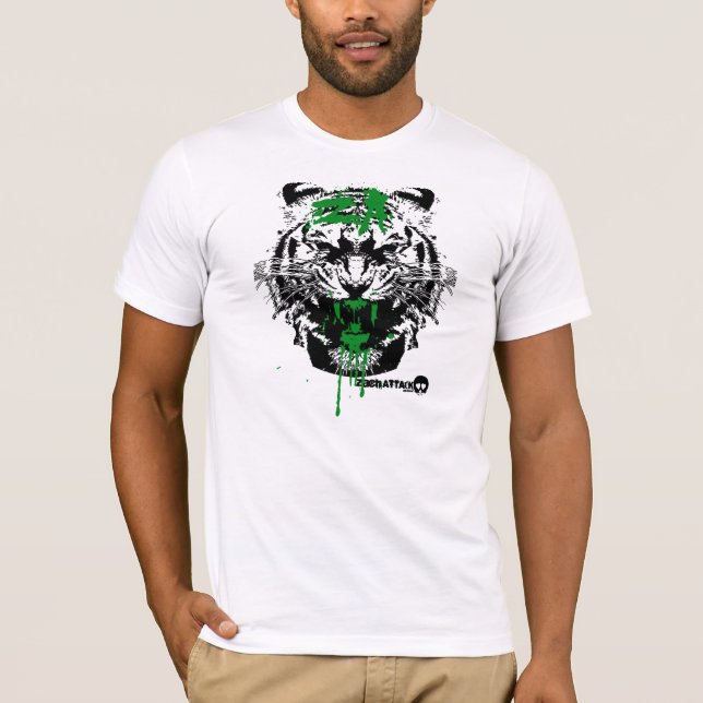 Camiseta Ataque sangrento do tigre (Frente)