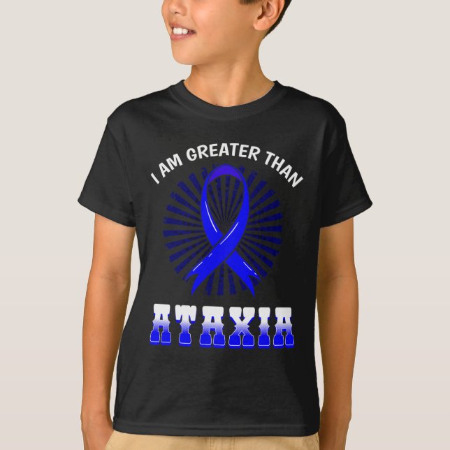 Camiseta Ataxia Sinal neurológico Hemiataxia Azul (Frente)