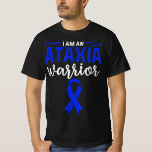 Camiseta Ataxia Warrior Blue Ribbon Imparou Coordenação A