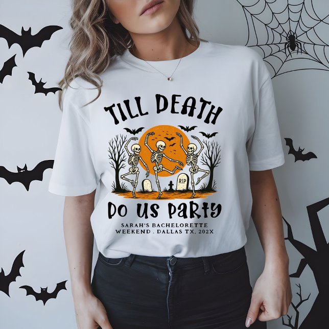 Camiseta Até a morte do Halloween do Festa-nos (Criador carregado)