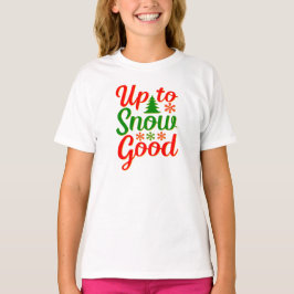 Camiseta Até a Neve, Bom Natal Engraçado, Verde Vermelho