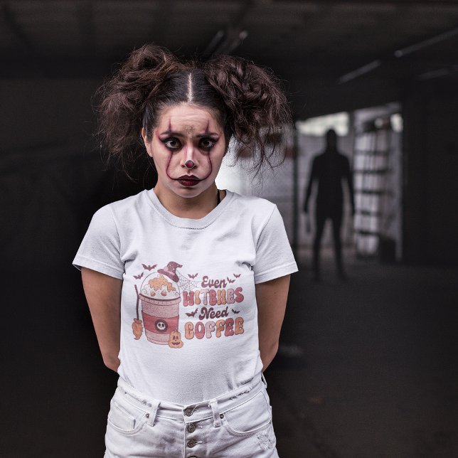 Camiseta Até As Bruxas Precisam De Casamento Familiar De Ca (Halloween Family Matching T-Shirt )