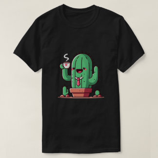 Camiseta Até cactos tomam café