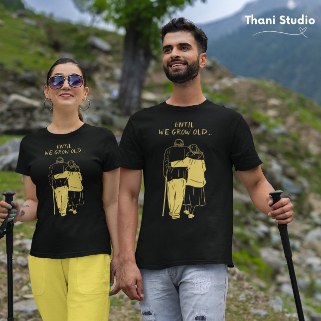 Camiseta Até Crescermos Namorados Moderno Minimalista (Criador carregado)