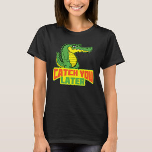 Camiseta Até Mais Crocodilo Casual