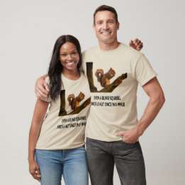 Camiseta Até mesmo Esquilo Cego Encontra Unisex de Instruçã