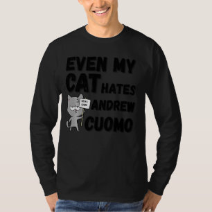 Camiseta Até Meu Gato Odeia Andrew Cuomo Encantado Cuomo