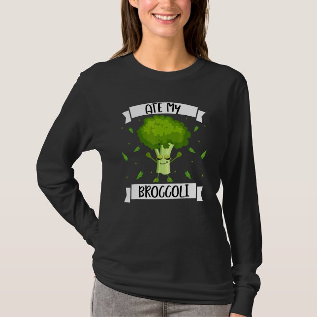 Camiseta Ate My Broccoli Vegetarian Broccoli Vegan (Frente)