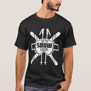 Camiseta Até Neve Boas Manchas De Esqui Legal Gif De Natal