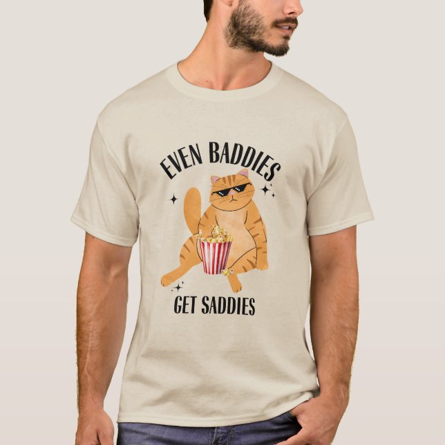 Camiseta Até Os Morcegos Recebem Memória De Gato Engraçado  (Frente)