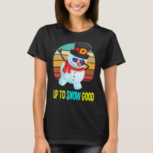 Camiseta Até Presente de Natal de Homem de Boneco de Neve B