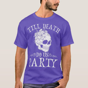 Camiseta Até que a Morte nos Separe Festa de Halloween Casa