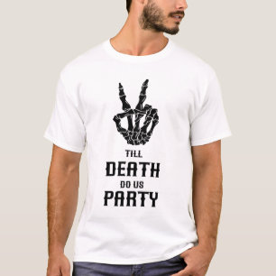 Camiseta Até que a Morte nos Separe Festa de Solteira Gótic