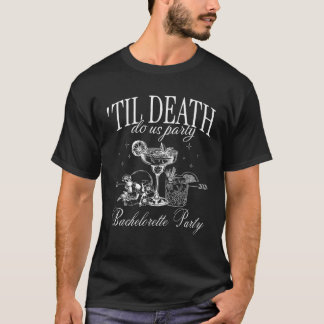 Camiseta Até que a Morte nos Separe Festa Esqueleto Engraça