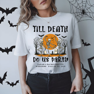 Camiseta Até que a Morte nos Separe no Halloween de Solteir