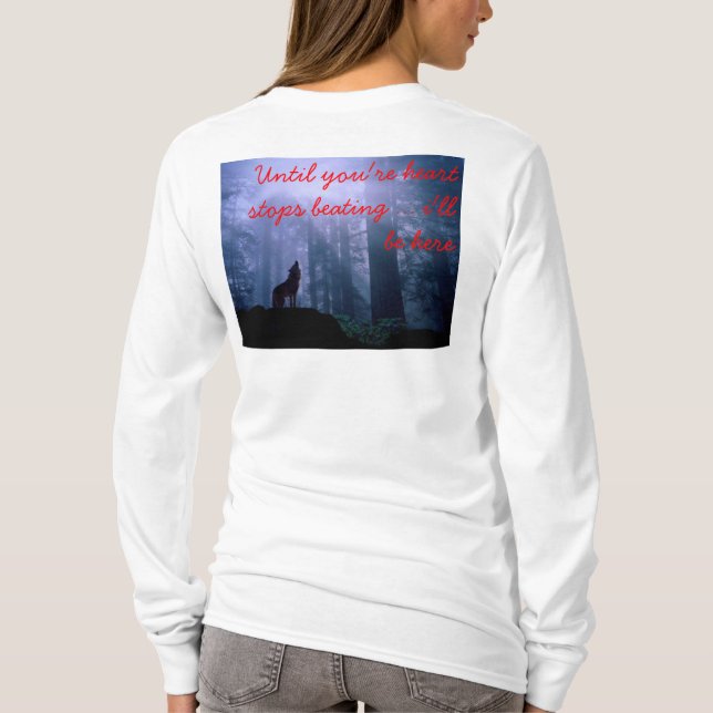 Camiseta até que seu coração parar de bater (Verso)