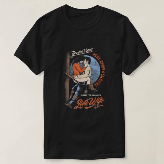 Camiseta Até Você Se Tornar Uma Esposa Lineman (Frente do Design)