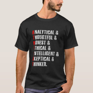 Camiseta Ateísta Ateísmo Religião Ciência Agnóstico Cético