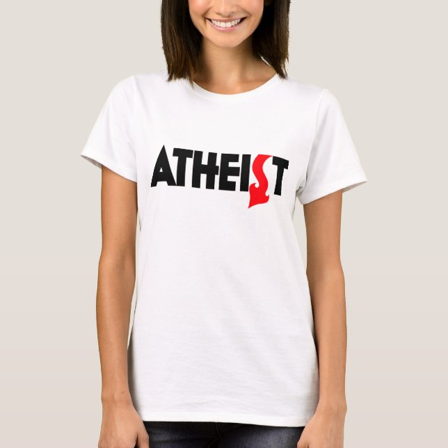 Camiseta  ATEISTA: Sem "caudas altas" - (Frente)