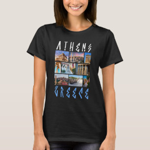 Camiseta Atenas Grécia Pontos Turísticos Famosos - Lembranç