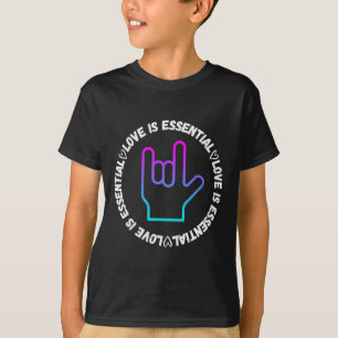 Camiseta Atenção à Deficiência de Sinais de Amor