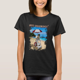 Camiseta Atenção à Piscina Nadadora Nadadora de Cloro