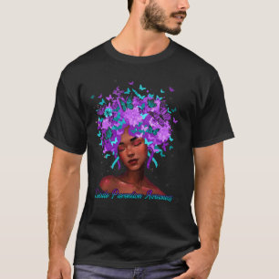Camiseta Atenção À Prevenção Do Suicídio De Borboletas E De