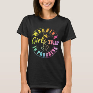 Camiseta Atenção à viagem das raparigas em curso