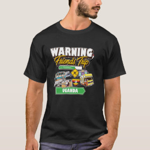 Camiseta Atenção Amigos Viagem em Andamento Viagem Mat de U