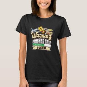 Camiseta Atenção Amigos Viagem em Andamento Viagem Mat de U