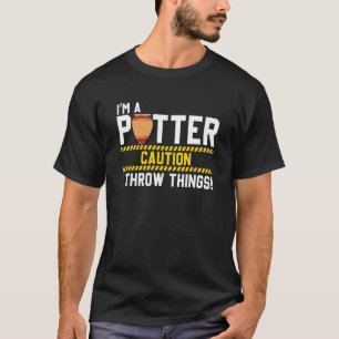 Camiseta Atenção ao Artista Cerâmico Eu Jogo As Coisas De C