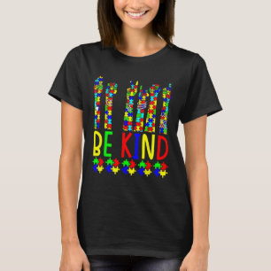 Camiseta Atenção ao Quebra-cabeça de Linguagem de Sinais de