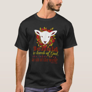 Camiseta Atenção, cordeiro de Deus Mulheres João 1 Católico