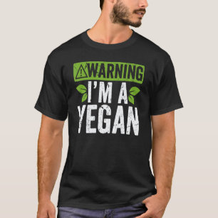 Camiseta Atenção Eu Sou Vegano Coma Legumes Saudáveis Veget