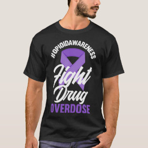 Camiseta Atenção Opióides Combater A Sobredosagem Do Medica