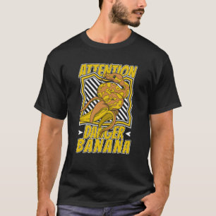 Camiseta Atenção Perigo Banana Cobra Proprietário do Banana