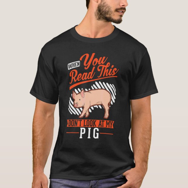 Camiseta Atenção Piggy Farmer Pig (Frente)
